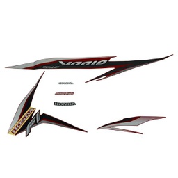 [871X0K46N20ZBL] Sticker Body Set Kiri Merah Honda Vario 110 eSP