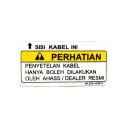 [87514K25600] Label CBS Caution Honda BeAT eSP