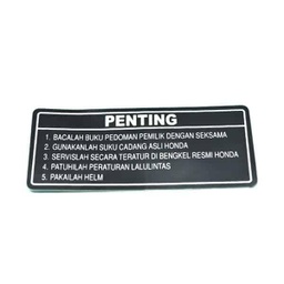 [87560KVB930] Label Drive Caution – BeAT eSP, PCX 150 K97, New CB150R Streetfire K15G, New CB150R Streetfire K15M, Vario 125 eSP K60R &amp; Vario 150 eSP K59J