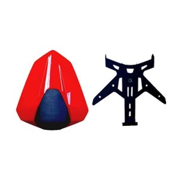 [0800BK45GRED] Paket Racing Single Seat Cowl &amp; Fender Eliminator New Honda CBR 150R – Red