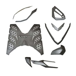 [08000K59GUN] Paket Aksesoris Resmi Honda Vario 125 &amp; 150 eSP – Gun Metal – 7 Item