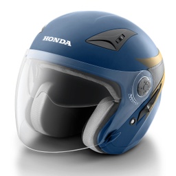[87100LXBLUL] Helm Honda Luxury Biru (L)