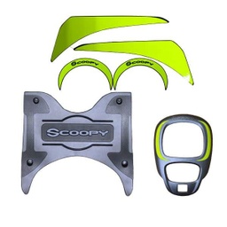 [0800AK93ABLKSP] Paket Aksesoris All New Scoopy Sporty Black
